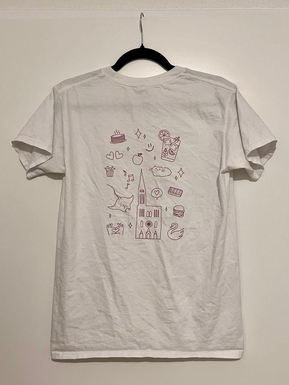 Rendu final porté du tshirt d'anniversaire